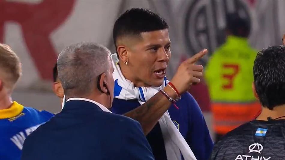 Marcos Rojo; Superclásico. Foto: captura de pantalla.