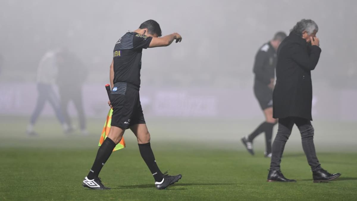 Gimnasia vs. Boca, suspendido. Foto: Télam.