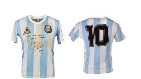 La camiseta del 86 de Maradona
