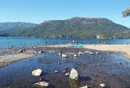 Playa Catritre, San Martín de Los Andes. Foto: NA