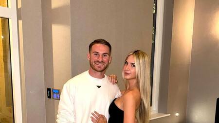 Alexis Mac Allister y su novia, Ailén Cova. Foto: Instagram.