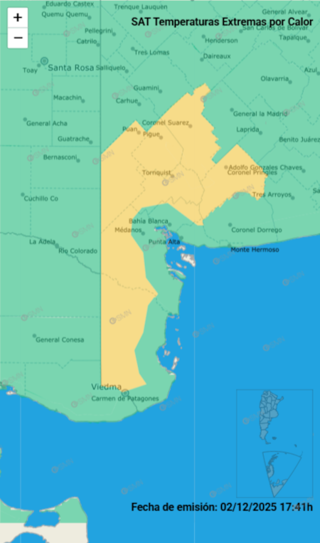 Las localidades de Buenos Aires bajo alerta amarilla por calor extremo.