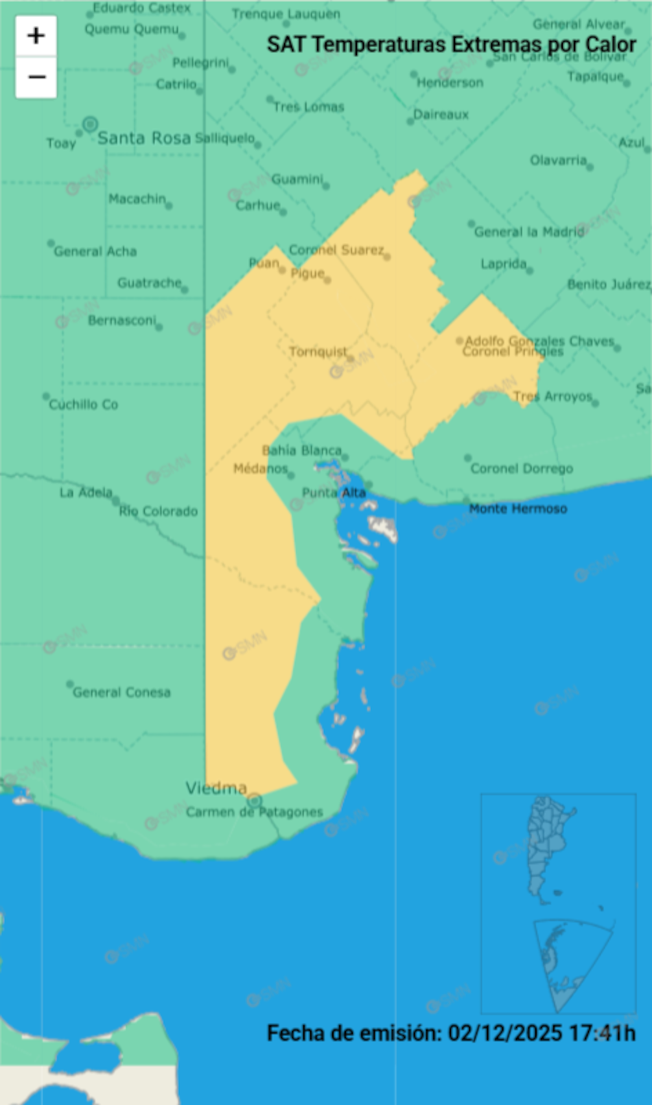 Las localidades de Buenos Aires bajo alerta amarilla por calor extremo.