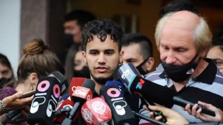 Hijo del kiosquero asesinado. Foto: NA.