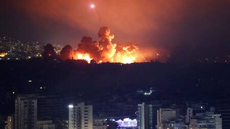 Bombardeos entre Israel y Hezbollah. Foto: Reuters.