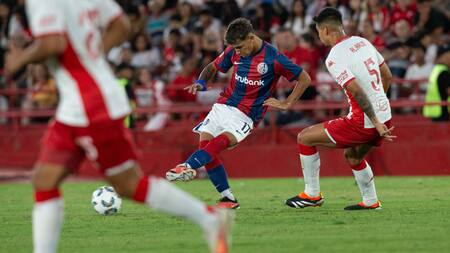 Elián Irala; Huracán vs San Lorenzo. Foto: X @SanLorenzo