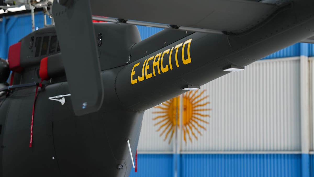 Helicóptero Bell 407GXi presentado por el Ejército Argentino.