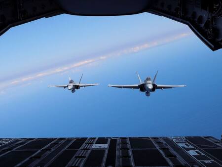 Aviones cazas. Foto: EFE