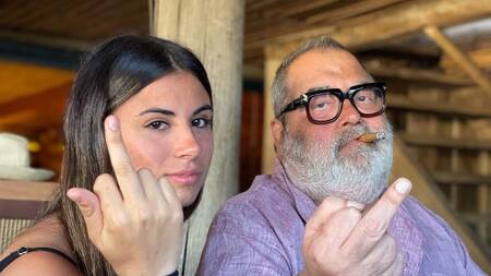 Jorge Lanata junto a su hija, Lola Lanata. Foto Instagram