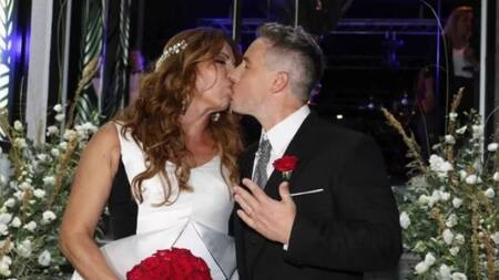 Lizy Tagliani y Sebastián Nebot. Foto: NA.