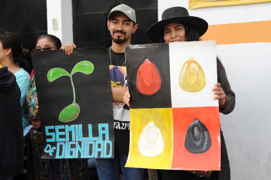 Las protestas en Guatemala por la persecución al partido "Movimiento Semilla". Foto: Reuters.