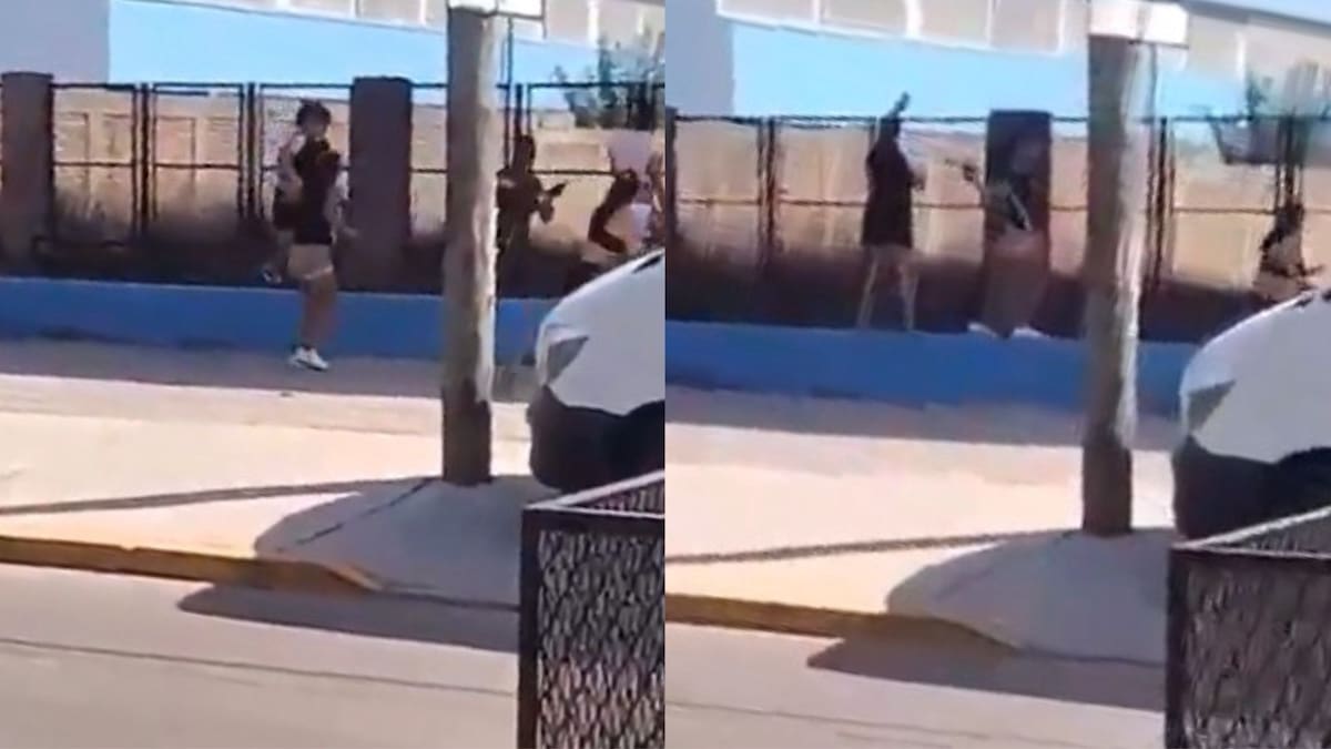 Un grupo de personas disparó con rifles de aire comprimido y arrojó botellas al patio de una escuela de Pilar.