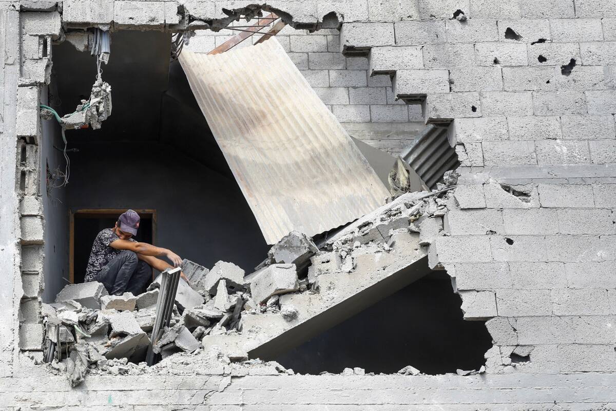 Escombros en la Franja de Gaza. Foto: Reuters.