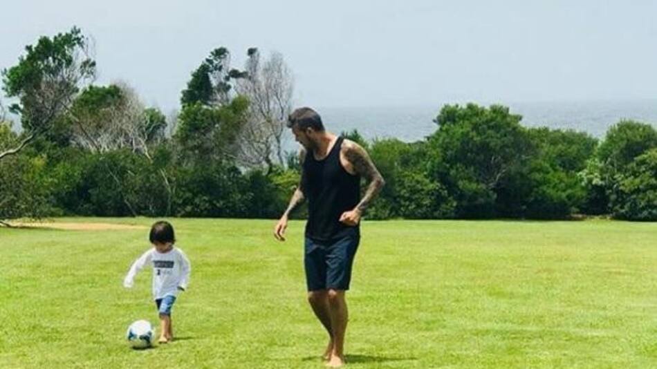 Marcelo Tinelli y su hijo Lorenzo (Instagram)