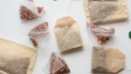 Saquitos de té, muy útiles para la heladera. Foto: Unsplash.