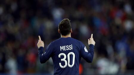 Lionel Messi, PSG vs Lens. Foto: Reuters