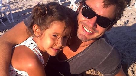 Benjamín Vicuña y su hija Blanca. Foto: Instagram @benjaminvicuna.ok.