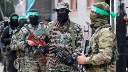 Milicianos de Hamás. Foto: Reuters/Ramadan Abed