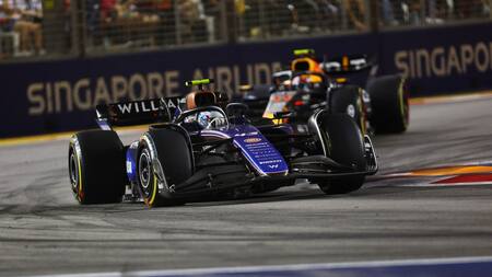 Franco Colapinto en el Gran Premio de Singapur de la Fórmula 1. Foto: Reuters.