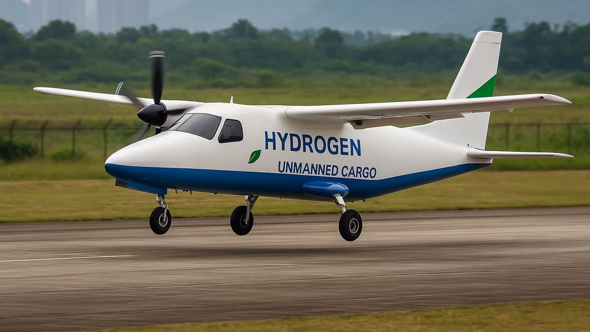 Hito en la aviación: China completó el primer vuelo de un avión a hidrógeno que alcanzó los 220 km/h