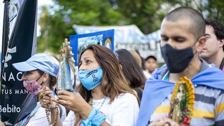 Aborto, marcha de los Celestes, NA