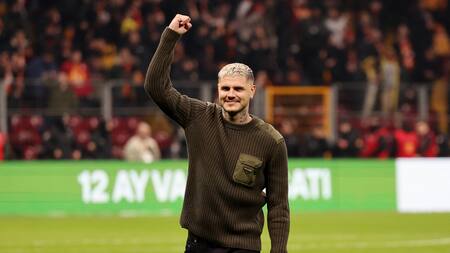 Mauro Icardi antes del superclásico de Galatasaray y Fenerbahçe. Foto: REUTERS/Umit Bektas.