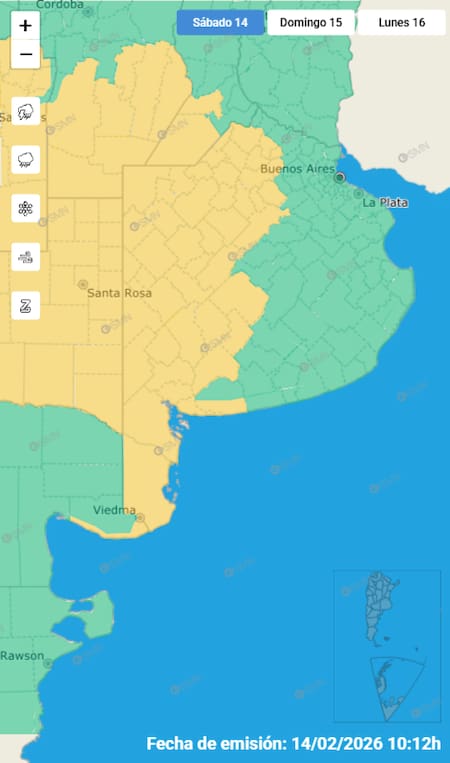 Las localidades de Buenos Aires bajo alerta por tormentas.