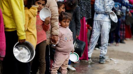 Niños en Gaza. Foto: Reuters.