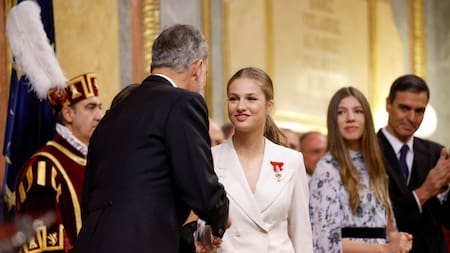 La princesa Leonor juró la Constitución. Foto: Reuters