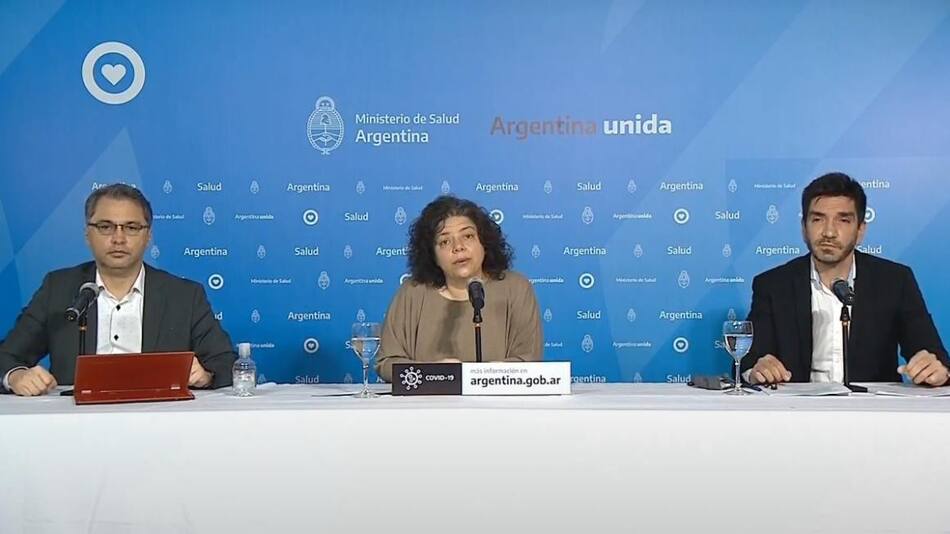 Informe del Ministerio de Salud de la Nación por coronavirus