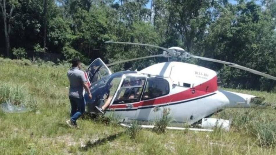 Dos turistas argentinos heridos tras caer helicóptero en Río de Janeiro. Foto: NA.