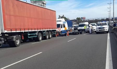 Accidente vial en la Panamericana. Foto: NA.