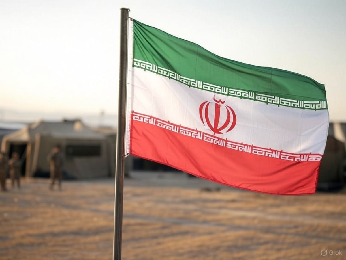 Bandera de Irán. Foto: Grok.
