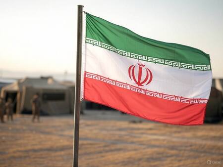 Bandera de Irán. Foto: Grok.