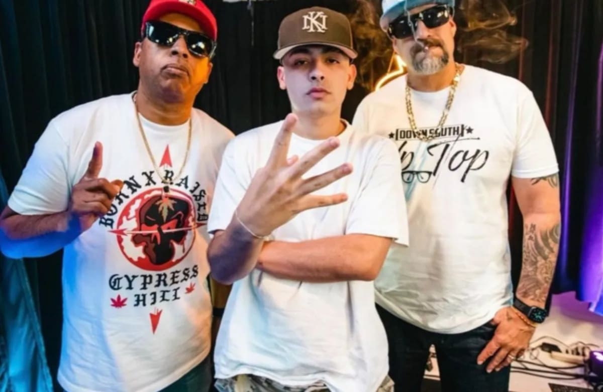 Trueno junto a Cypress Hill. Foto: redes sociales