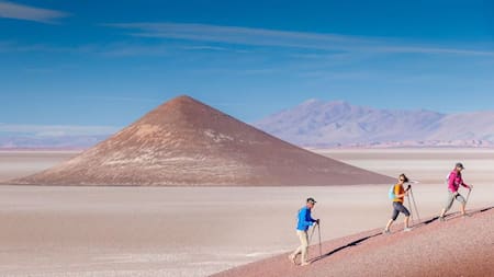 La impactante pirámide natural. Foto: Salta Turismo.