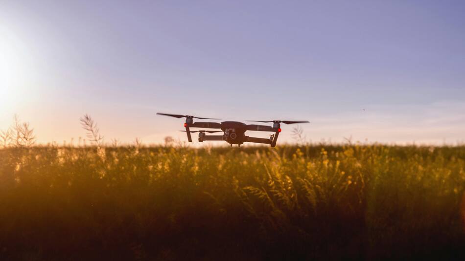 Drones de cultivo. Fuente: Pexels
