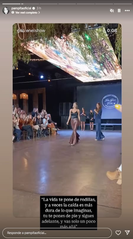 La reflexión de Pampita.