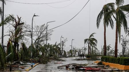 Acapulco, tras el impacto de Otis en México. Foto: EFE.