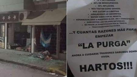 Ataque a la sede del Frente de Todos en Bahia Blanca