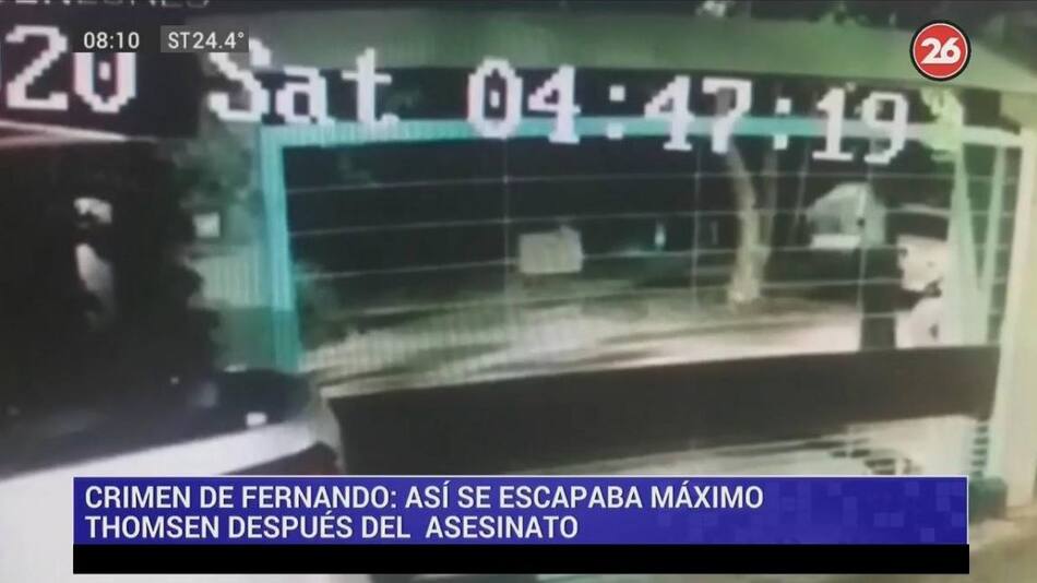 Crimen en Villa Gesell, video de cómo escapaban rugbiers
