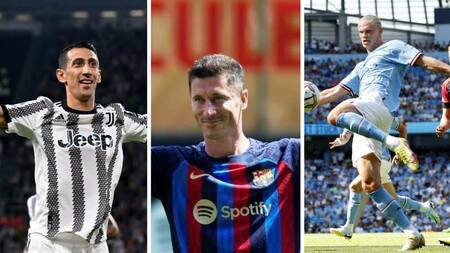 Di María, Lewandowski y Haaland