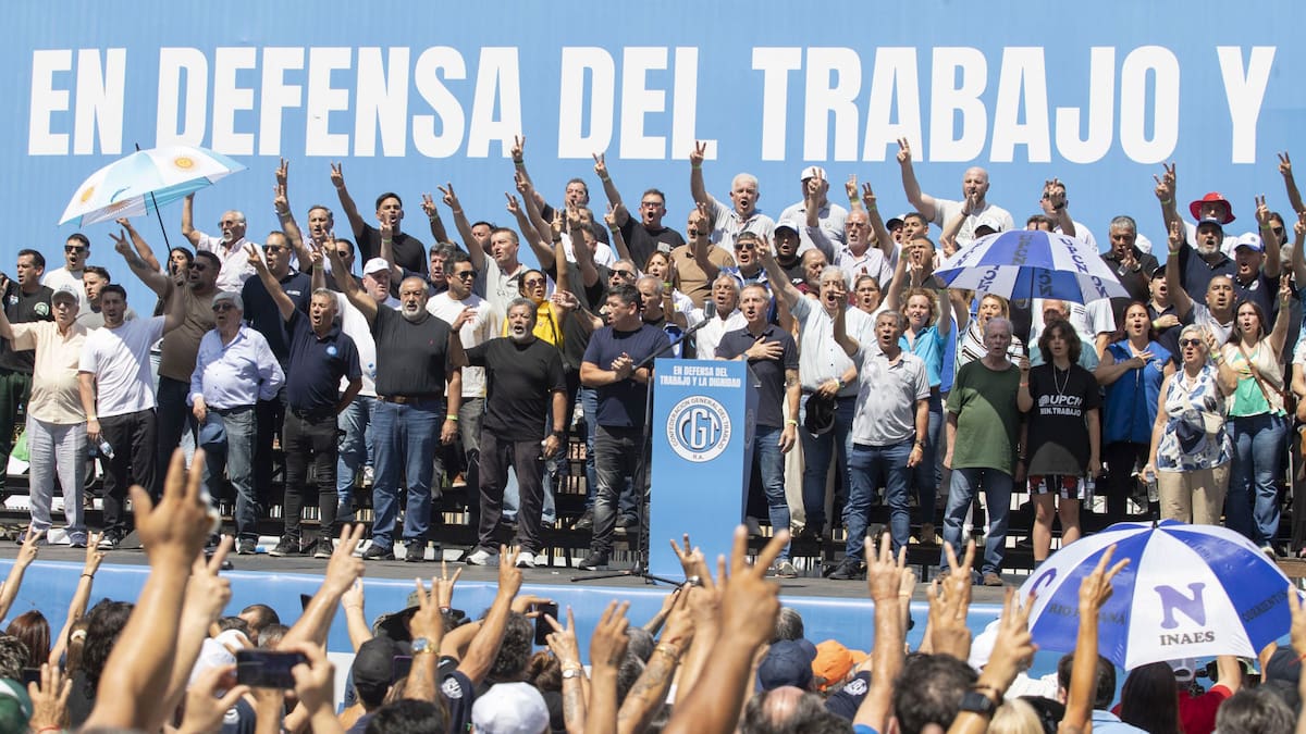 La CGT anunció una movilización a Plaza de Mayo para el 30 de abril