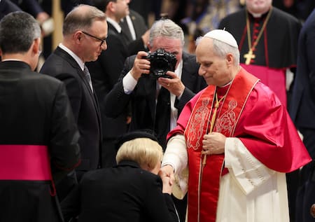 Entronización del Papa León XIV. Foto: Reuters/Claudia Greco.