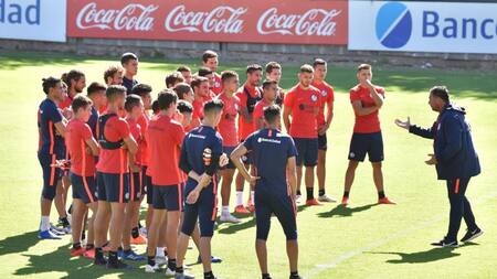 Entrenamiento de San Lorenzo con Dabove como DT, Foto NA