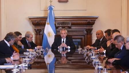Reunión de Gabinete en la Casa Rosada tras atentado a Cristina Kirchner. Foto: Telam.