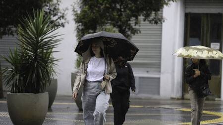 Lluvias y tormentas sobre la Ciudad de Buenos Aires. Foto: NA/DANIEL VIDES.