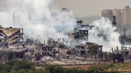 Ataque israelí en Gaza. Foto: EFE.