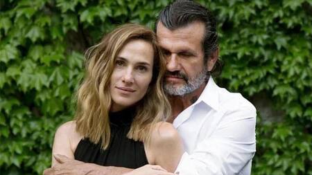 Lara Bernasconi y su marido