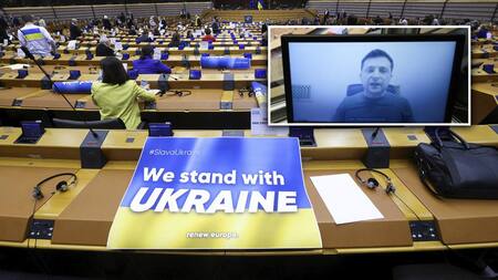 Volodomir Zelenski, Ucrania, Parlamento europeo, Reuters
